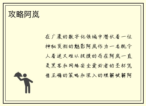 攻略阿岚